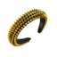 Baroque Style Studded Metal Hairband for Women