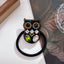 Women's Owl Rhinestone Acetate Hair Ring - Fashionable Ponytail Holder