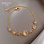 Elegant Star and Moon Zircon Pearl Women's Bracelet - Korean Fashion Design