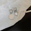 Vintage Baroque Portrait Pearl Drop Earrings for Women