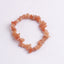 Fashion Irregular Natural Stone Beaded Bracelet with Colorful Crystal Chips