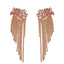 Exaggerated Geometric Flower Tassel Bohemian Earrings Wholesale Jewelry