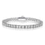 Casual Elegant 18k Gold Plated Zircon Tennis Bracelet with Spring Clasp