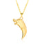 Wolf Tooth 18K Gold Plated Stainless Steel Pendant Necklace