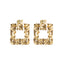 Luxurious Vintage Square Gemstone Rhinestone Alloy Earrings