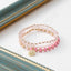 Casual Geometric Crystal Beaded Layered Bracelet Set