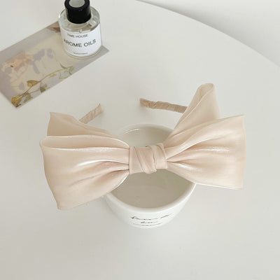 Elegant Sheer Bow Knot Hairband with Glitter Detailing