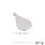 Stainless Steel Geometric Water Drop and Rhombus Charms for DIY Jewelry Making