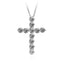 Streetwear Cross Copper Zircon Pendant Necklace for Men and Women