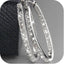 Fashion Geometric Copper Inlaid Zircon Large Hoop Earrings