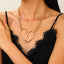 Elegant Irregular Heart Shape Alloy Pendant Necklace