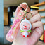 Cartoon Fruit Doll PVC Keychain Accessory