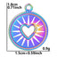 Simple Classic Round 304 Stainless Steel Plated Heart Pendant Necklace