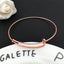 Adjustable Classic Round Solid Color Women's Bangle Bracelet