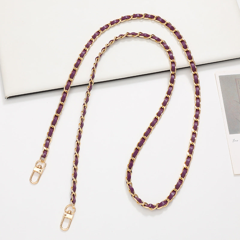 Elegant PU Leather Chain Bag Pendant Mobile Phone Strap