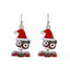 Fashion Christmas Tree Candy Cane Bell Drop Earrings for Women