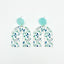 1 Pair Casual Vacation Bohemian U Shape Ditsy Floral Flower Printing Arylic Drop Earrings