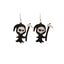 Gothic Butterfly Skull & Halloween Pumpkin Ghost Drop Earrings