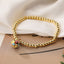 Vintage Minimalist Evil Eye 18k Gold Plated Copper Bracelet