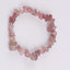 Fashion Irregular Natural Stone Beaded Bracelet with Colorful Crystal Chips