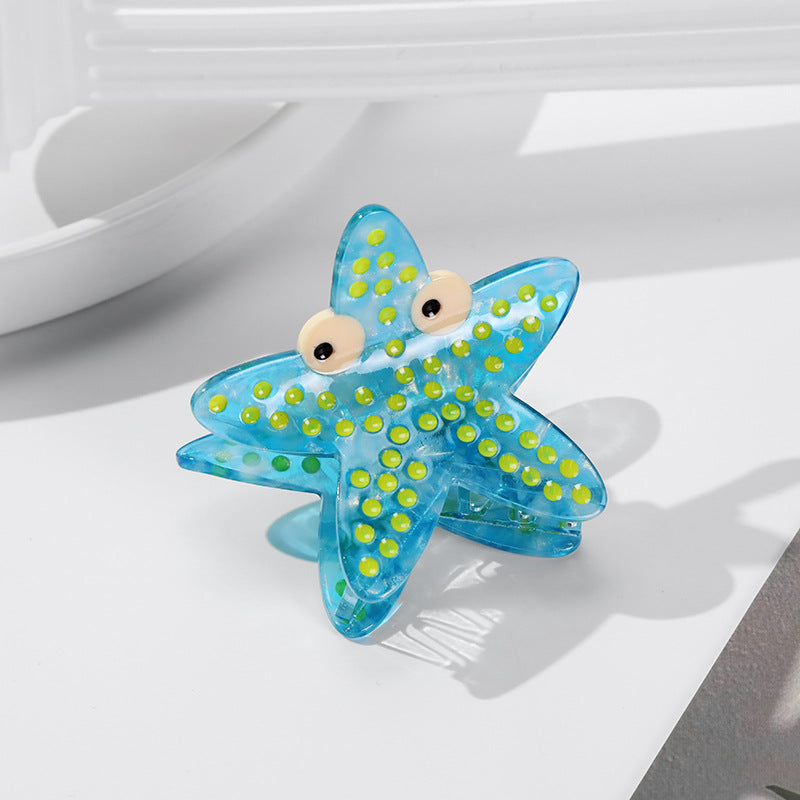 Women's Elegant Starfish Acetate Hair Claw Clip