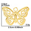 Wholesale Simple Classic Butterfly 304 Stainless Steel Pendant Necklace with 18k Gold Plating