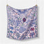 Women's Pastoral Print Silk Scarf - 53cm Square Neck Scarf for Spring and Summer