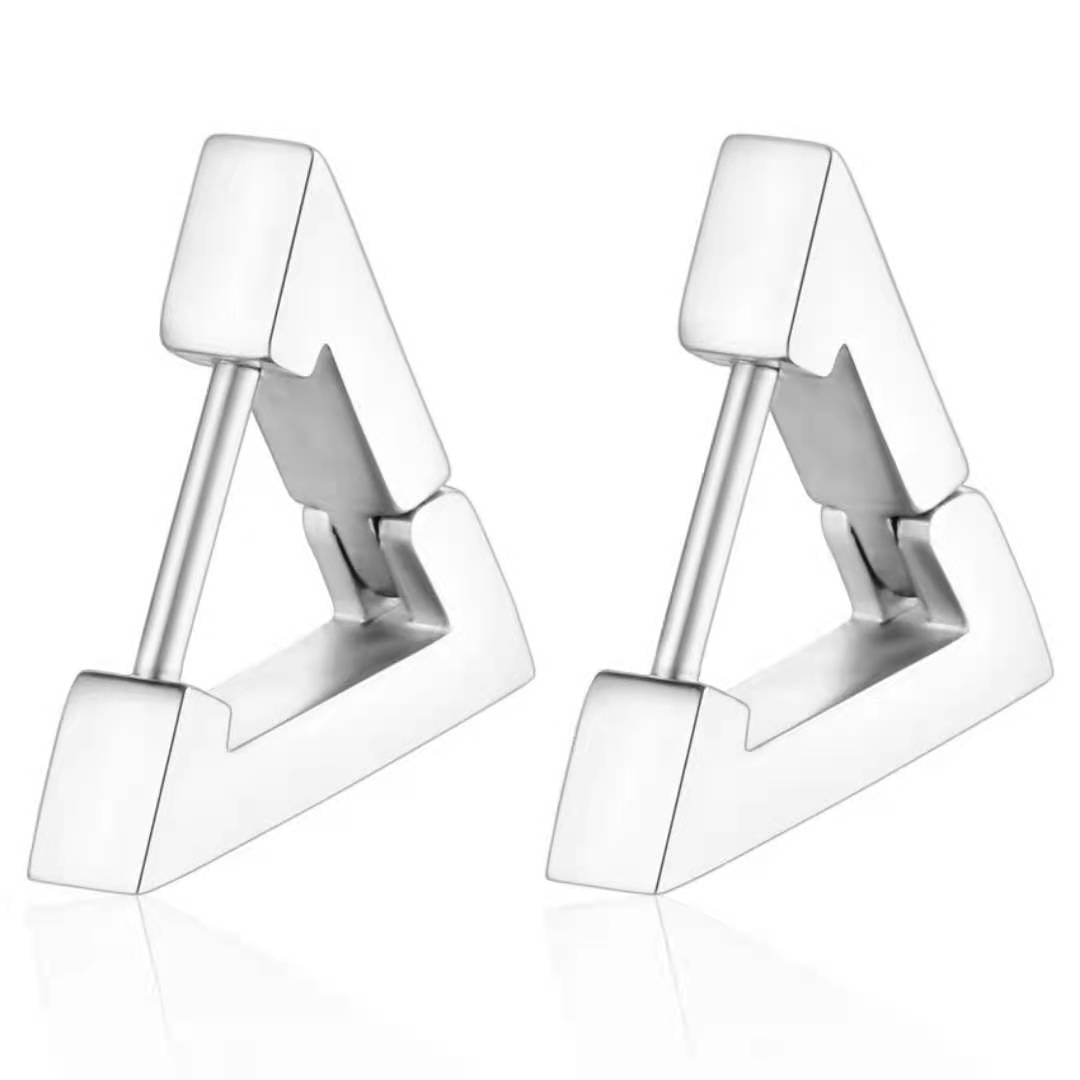 1 Piece Fashion Geometric Plating 201 Stainless Steel 18K Gold Plated Earrings