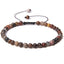 Natural Stone Beaded Bracelet with 4mm Agate Gemstone Beads