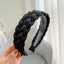 Simple Classic Solid Color Braided Cloth Headband for Women