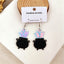 1 Pair Funny Flower Printing Arylic Earrings