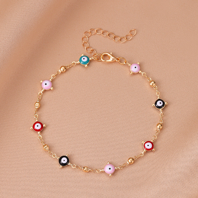 Fashion Leaf Eye Flower Rhinestone Star Daisy Unisex Bracelet Anklet