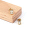 1 Pair Geometric Square Copper Inlay Zircon Stud Earrings