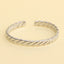 Simple Style Solid Color 18k Gold Plated Cuban Chain Women's Bangle