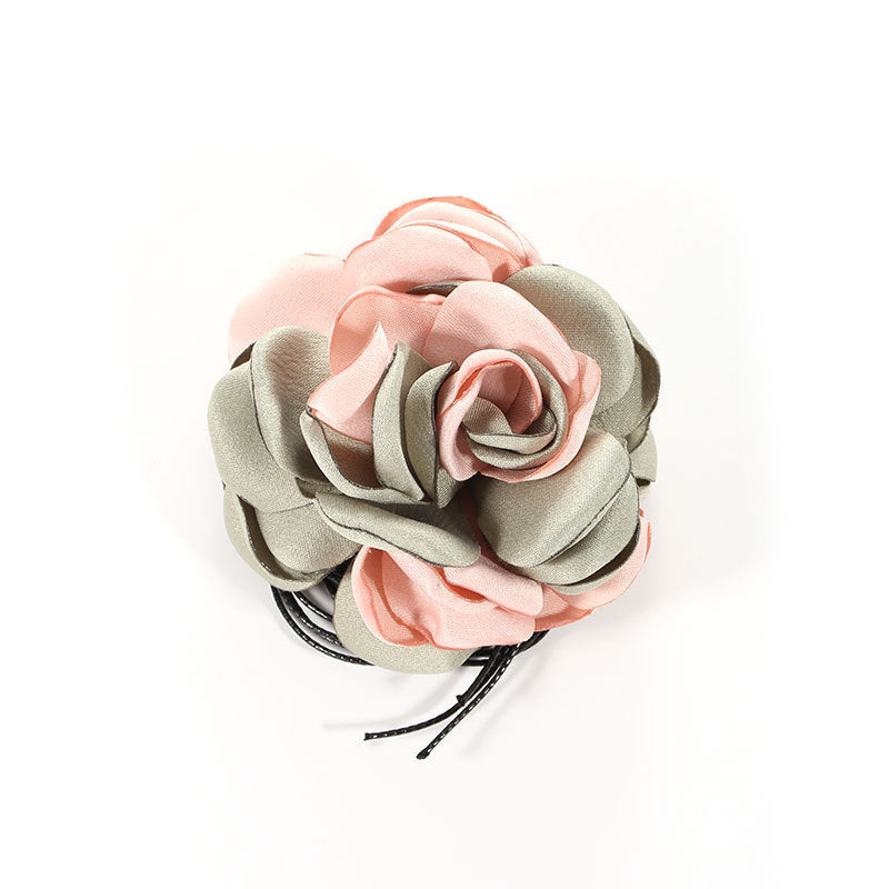 Elegant Vintage Rose Flower Choker Necklace