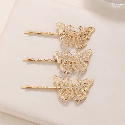 Sweet Butterfly Metal Hair Clip - Minimalist Fashion Hair Accessory