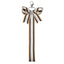 Casual Stripe Bow Knot Rhinestone Keychain Pendant Gift