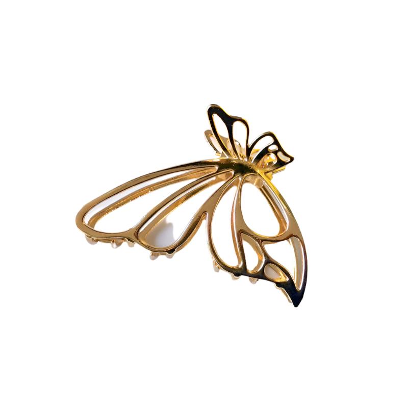 Fashion Butterfly Hollow Metal Hair Claw Clip