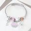 Y2K Swan Shell Stainless Steel Beaded Bracelet