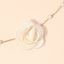 Sweet Floral Pearl Beaded Pendant Necklace for Women