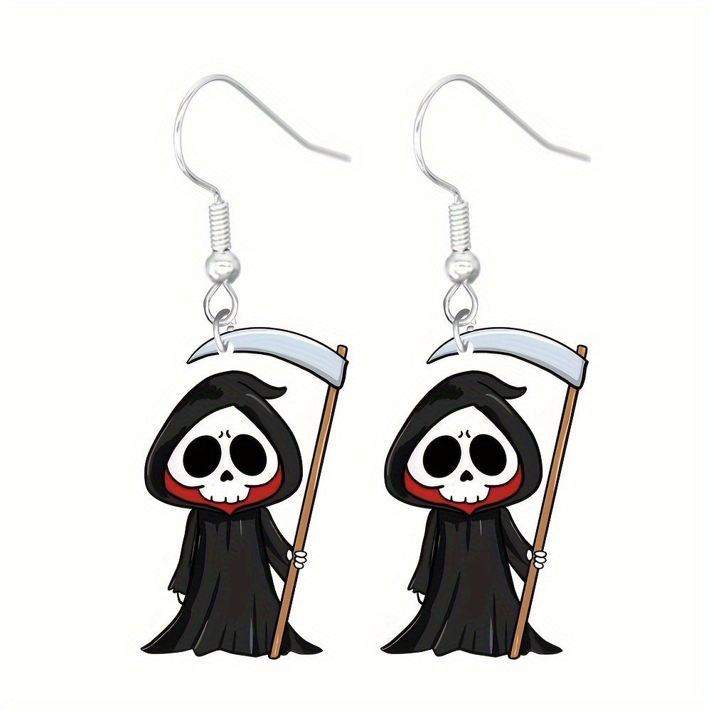 1 Pair Halloween Cartoon Character Acrylic Drop Earrings