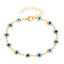 Fashion Evil Eye Enamel Copper Bracelet - Colorful Turkish Blue Eye Jewelry