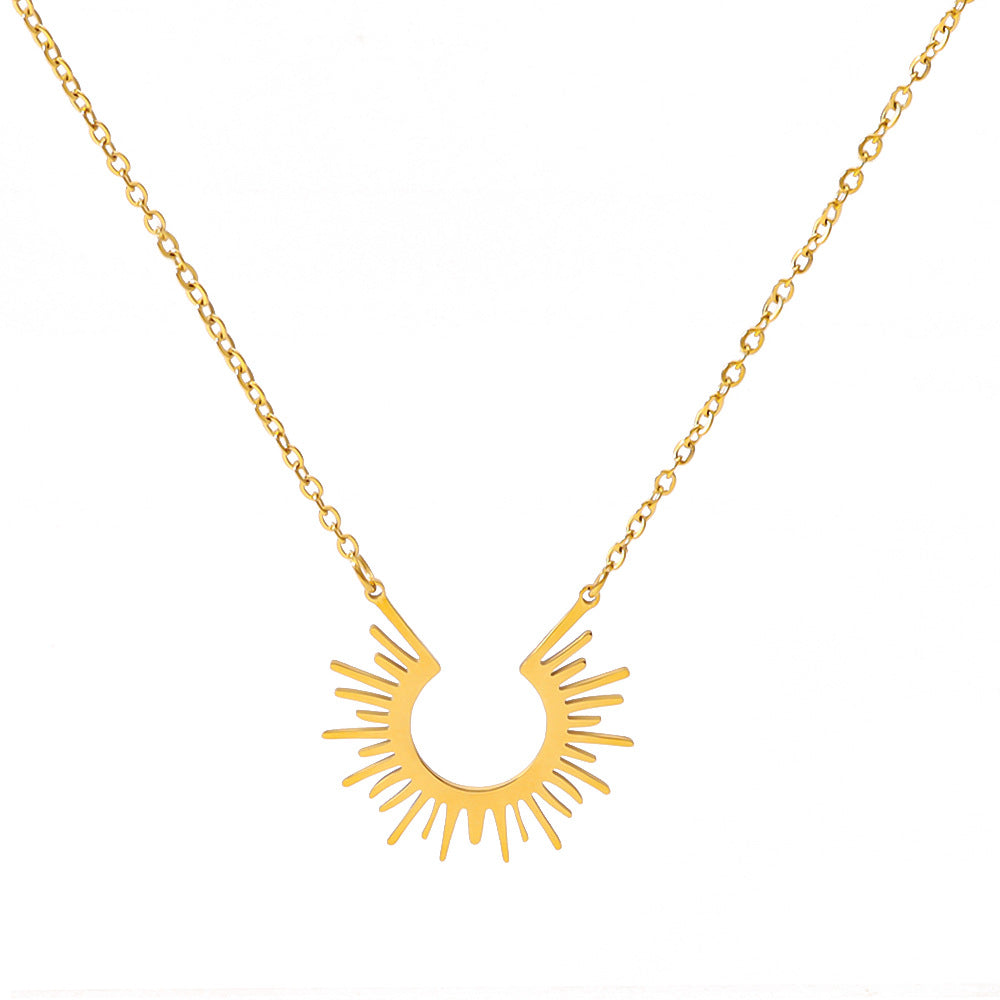 Fashion Star Necklace Female Stainless Steel Necklace