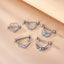 Heart Wing Zircon Nipple Rings & Studs - 316 Stainless Steel Body Jewelry