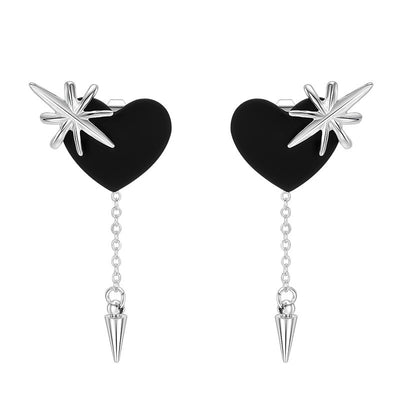 Fashion Heart Shape Fish Alloy Patchwork Earrings