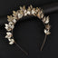 Golden Leaf Alloy Hair Band - Versatile Gold-Plated Headband