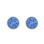 Geometric Round Frosted Dream Starry Sky Time Gems Starry Stainless Steel Earrings