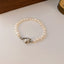 Golden Freshwater Pearl Bee Bracelet