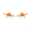 18K Gold Dinosaur and Tropical Animal Stud Earrings