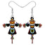 1 Pair Casual Geometric Acrylic Pumpkin Drop Earrings for Halloween